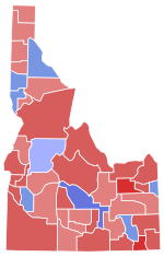 Idaho Gubernatorial Election Results by County, 2006.svg