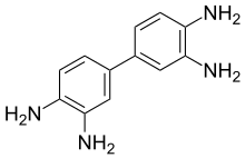 Skeletal formula of 3,3'-Diaminobenzidine