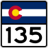 State Highway 135 marker