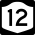 New York State Route 12 marker
