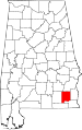 State map highlighting Dale County