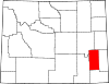 State map highlighting Platte County