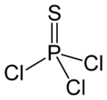 Structural formula of thiophosphoryl chloride