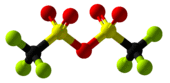 Trifluoromethanesulfonic anhydride Ball and Stick.png