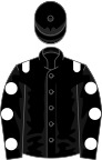 Black, white epaulettes and spots on sleeves