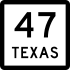 State Highway 47 marker