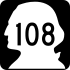 State Route 108 marker