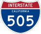 Interstate 505 marker