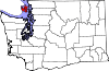 State map highlighting San Juan County