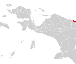 Location within Papua