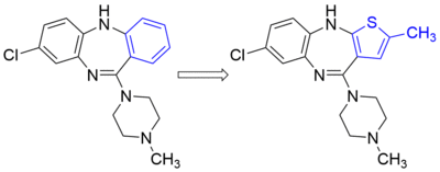A phenyl for methylthiophene bioisosteric replacement