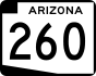 State Route 260 marker