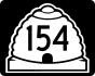 State Route 154 marker