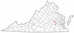 Location of Bensley, Virginia
