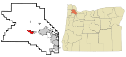 Location in Oregon