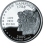 New Hampshire quarter dollar coin