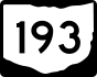 State Route 193 marker
