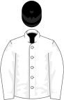 White, black cap