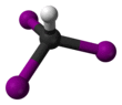 Ball and stick model of iodoform