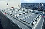 US Navy 030303-N-3235P-503 A topside view of the forward MK-41 Vertical Launching System (VLS) aboard the guided missile cruiser USS San Jacinto (CG 56).jpg