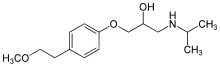 Metoprolol structure.svg