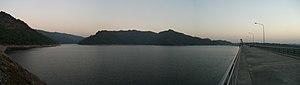 Khun Dan Prakarn Chon dam, up water side.JPG