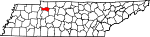 State map highlighting Houston County