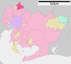 Location of Inuyama in Aichi Prefecture