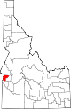 State map highlighting Payette County