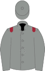 Grey, maroon epaulets