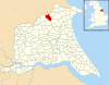 Cottam, East Riding of Yorkshire UK parish locator map.svg