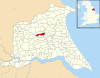 Lund, East Riding of Yorkshire UK parish locator map.svg