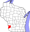 State map highlighting Crawford County