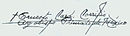Ernesto Corripio y Ahumada's signature