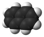 Spacefill model of naphthalene