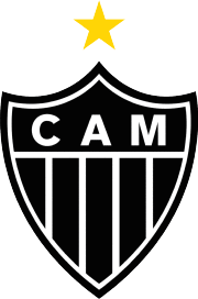 Club badge: an edged black shield with a white orle; the letters CAM in white in the upper part, with a horizontal white line below them; four vertical white stripes in the lower part; a golden star above the emblem.