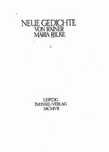 Neue Gedichte (Rilke 1907) A 001.gif
