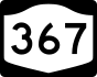 New York State Route 367 marker