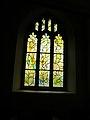 Stained triple glass side-window by Marc Chagall, All Saints Church, Tudeley.jpg
