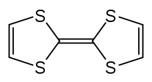 Skeletal formula of tetrathiafulvalene