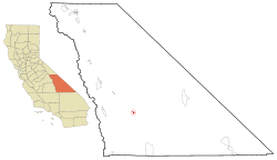 Location in Inyo County and the state of California