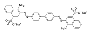 Skeletal formula of congo red