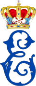 Royal Monogram of Princess Elizabeth (b. 1936) of Yugoslavia.svg
