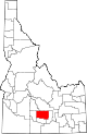 State map highlighting Lincoln County