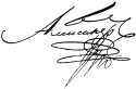 Alexander I's signature