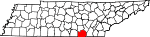 State map highlighting Marion County