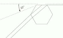 22 Degree halo Rotating Hexagonal Ice Crystal Complete cycle.gif