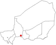 Location of Madaoua in the Regions of Niger