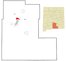 Location of La Luz, New Mexico