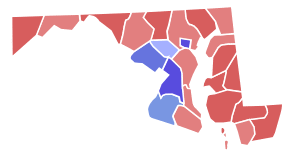 Maryland Governor Election Results by County, 2006.svg